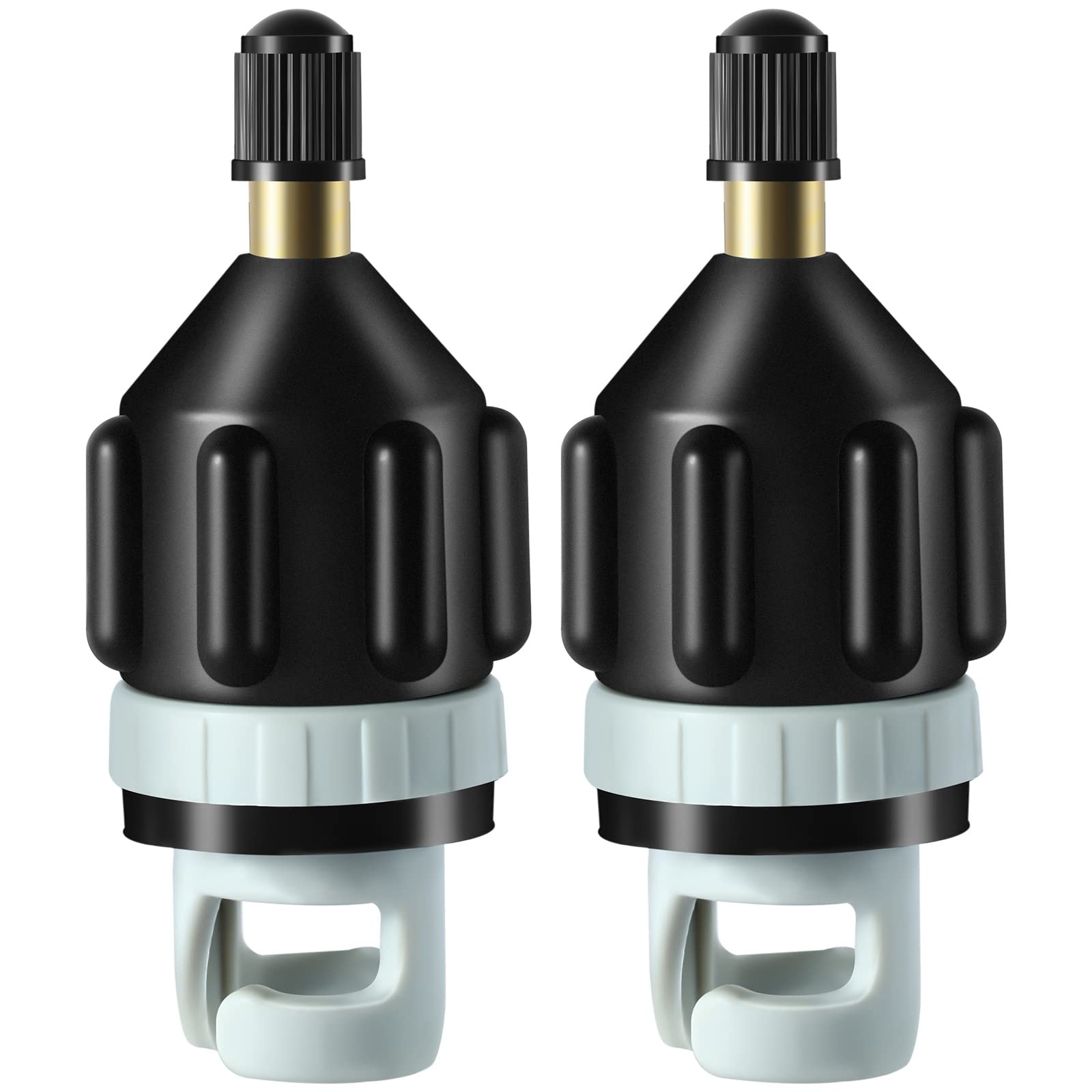 ZAMPIQ 2Pcs Inflatable Boat SUP Pump Adapter, Premium Conventional Air Adapter, Sturdy SUP Air Adapter,Quickly Inflation and Strong Sealing SUP Pump Adapter, for Inflatable Boat, Paddleboard and Kayak.