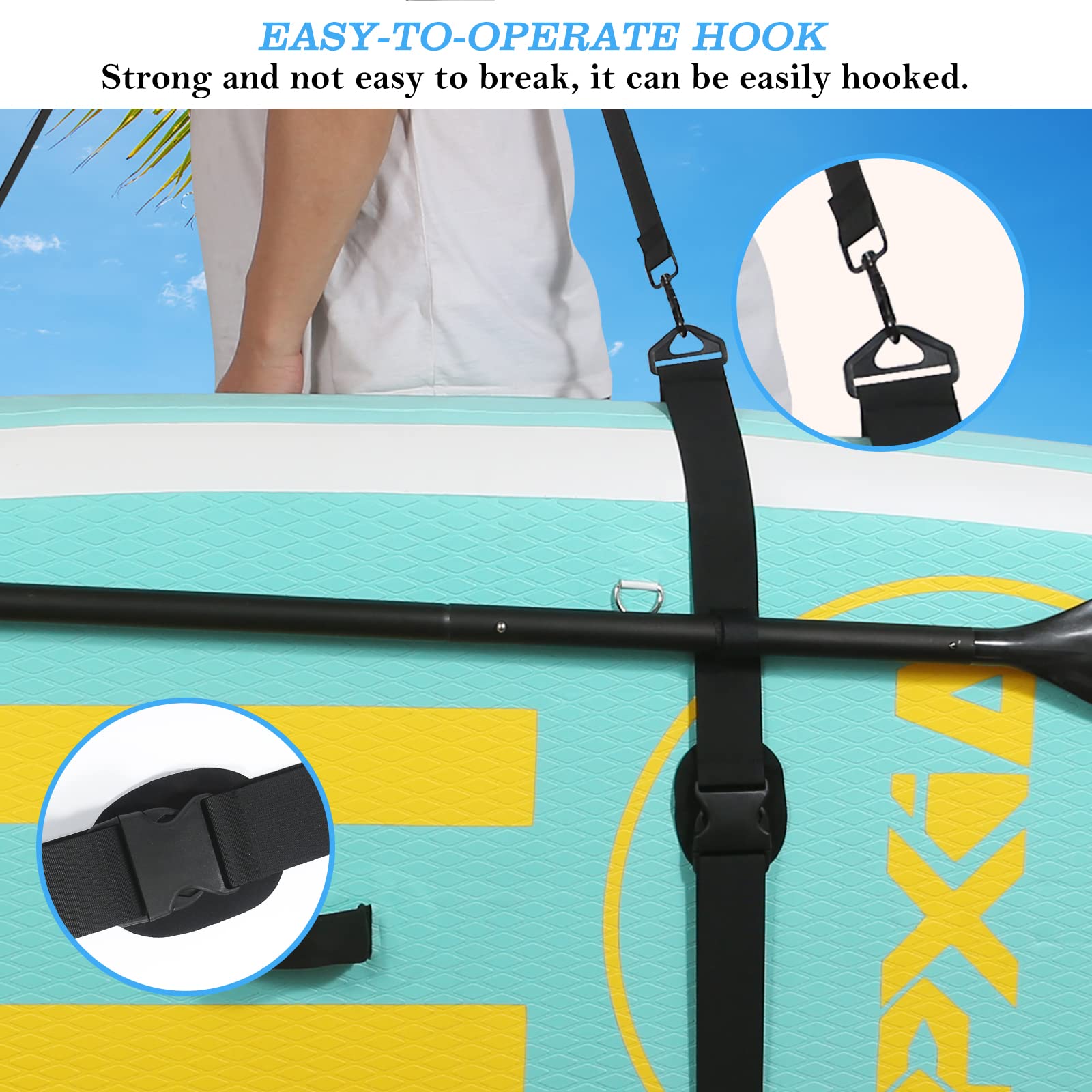 Paddle Board Carry Strap, SUP Kayak Carrying Strap Paddle Board Accessories for Women and Men