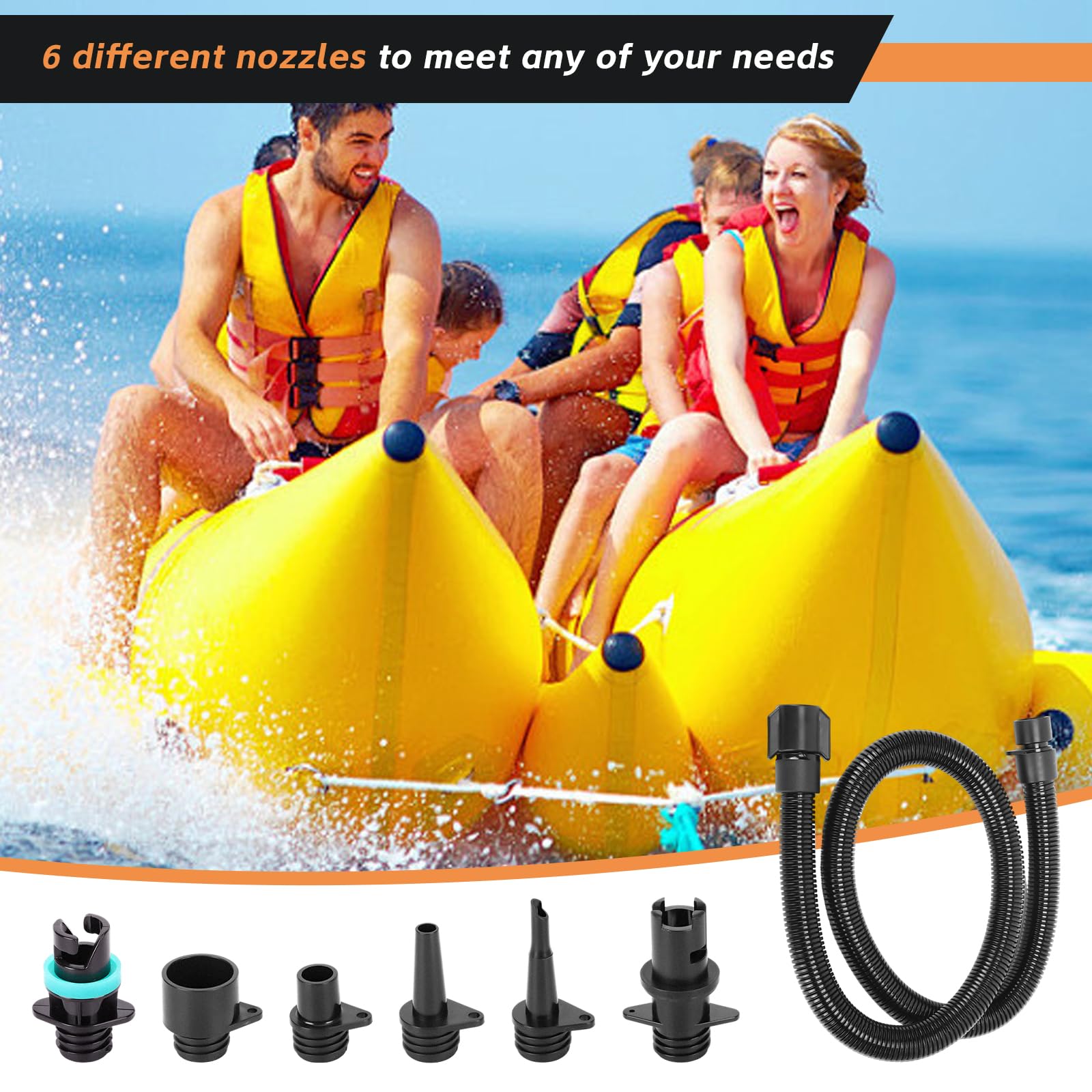 ZAMPIQ Paddle Board Hose for Inflatable Stand Up Paddle Board, Boat, Tent, Pool, Mat-Compatible with Electric Paddle Board Pump, Sup Pump Electric, and Portable Paddle Board Pump