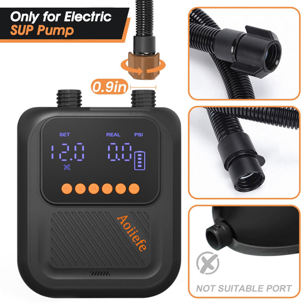 ZAMPIQ Paddle Board Hose for Inflatable Stand Up Paddle Board, Boat, Tent, Pool, Mat-Compatible with Electric Paddle Board Pump, Sup Pump Electric, and Portable Paddle Board Pump