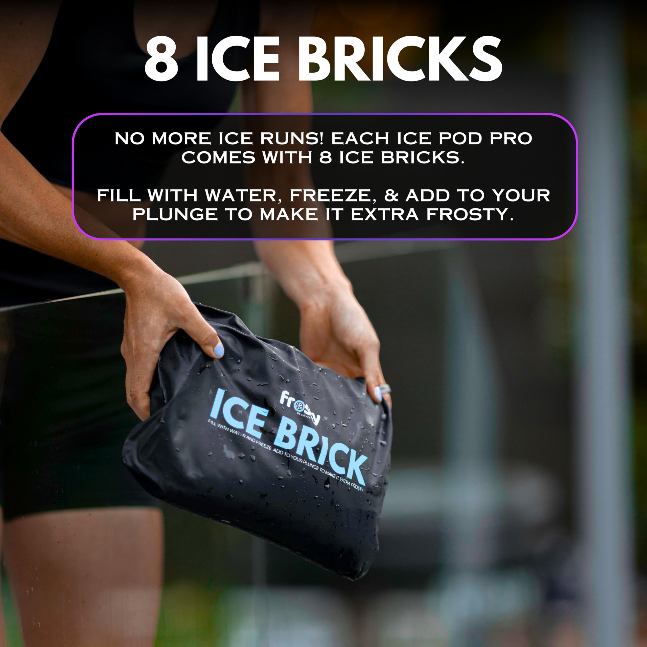 ZAMPIQ Ice Pod Pro Cold Plunge - Inflatable Ice Tub for Cold Water Therapy - Pro Grade Cold Plunge Ice Pod with Water Chiller Compatibility - The Ice Pod Cold Plunge Tub for Ice Bath and Ice Plunge