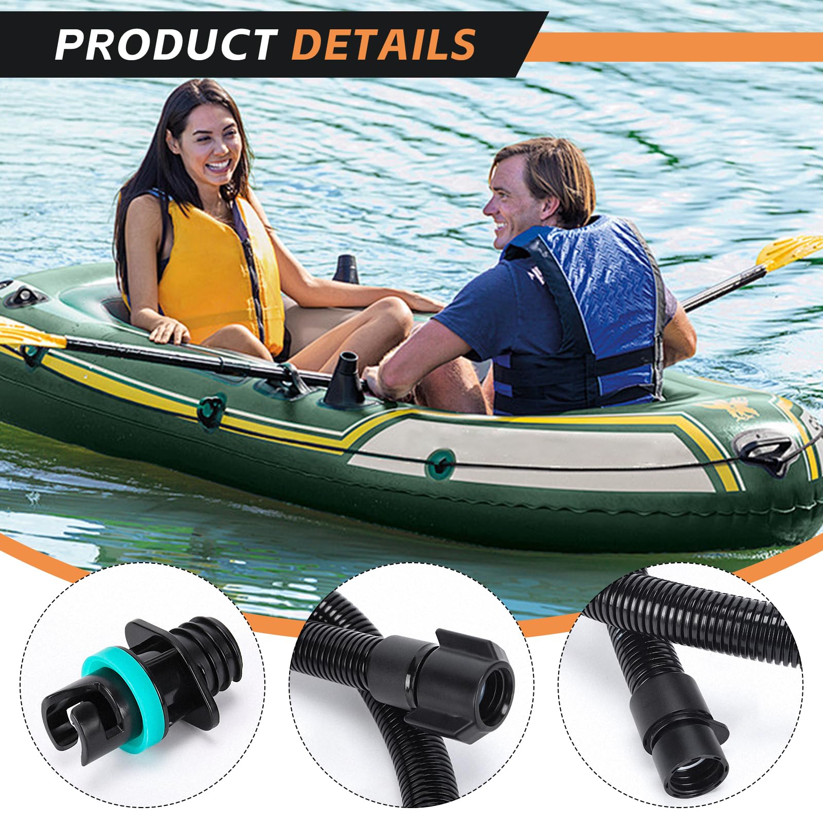 ZAMPIQ Paddle Board Hose for Inflatable Stand Up Paddle Board, Boat, Tent, Pool, Mat-Compatible with Electric Paddle Board Pump, Sup Pump Electric, and Portable Paddle Board Pump