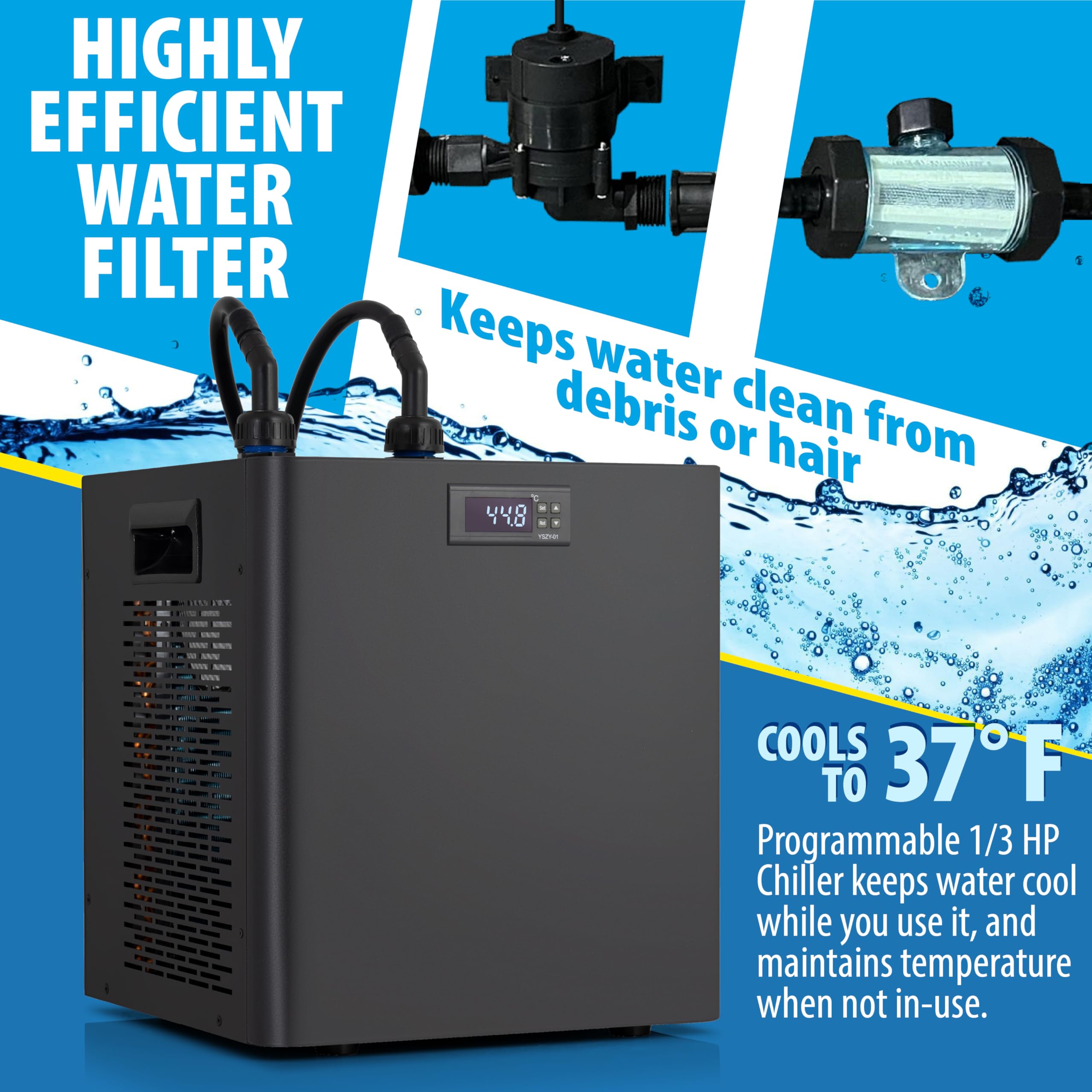 ZAMPIQ Inflatable Ice Bathtub With Chiller